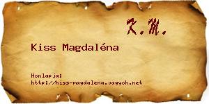 Kiss Magdaléna névjegykártya