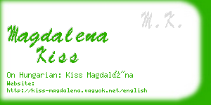magdalena kiss business card